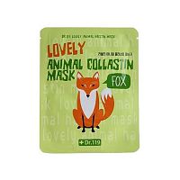 Маска для лица тканевая омолаживающая Baviphat Dr. 119 Lovley Anymal Collastin Mask 25ml