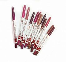 Карандаш для губ матовый Kylie Waterproof Matte Lipliner Pencil 12 штук
