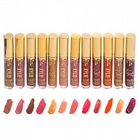 Блеск для губ Kylie Birthday Edition Metal Matte Lipstick Сборка 12 штук (Золотой)